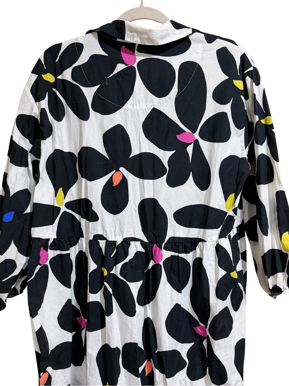 โจ Maeve The Bettina Tiered Shirt Dress Size Large Floral Midi Dress - Picture 10 of 14